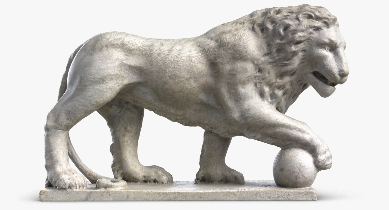 3D model lion sculpture 5 TurboSquid 1175840