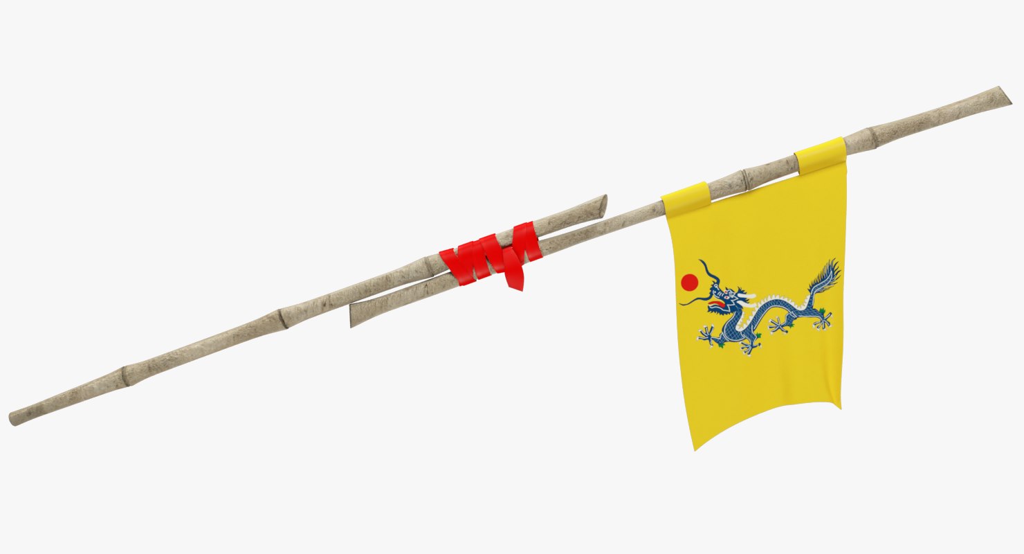 3D model ancient china flag - TurboSquid 1175930