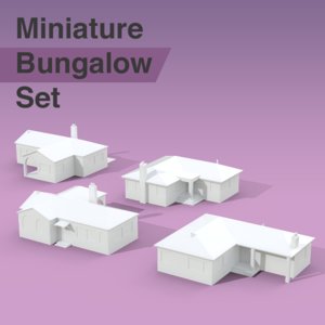 residential bungalows 3D model