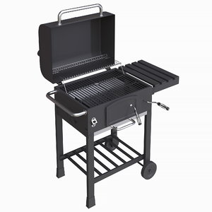 charcoal grill 3D