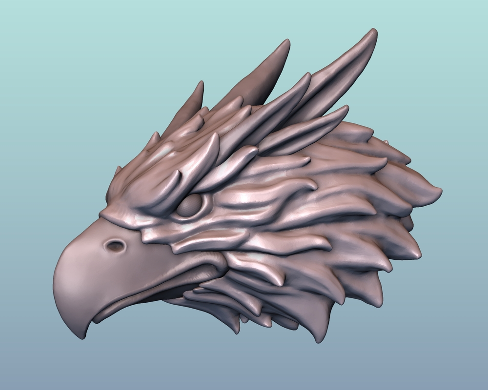 3D griffin head print ready - TurboSquid 1176090