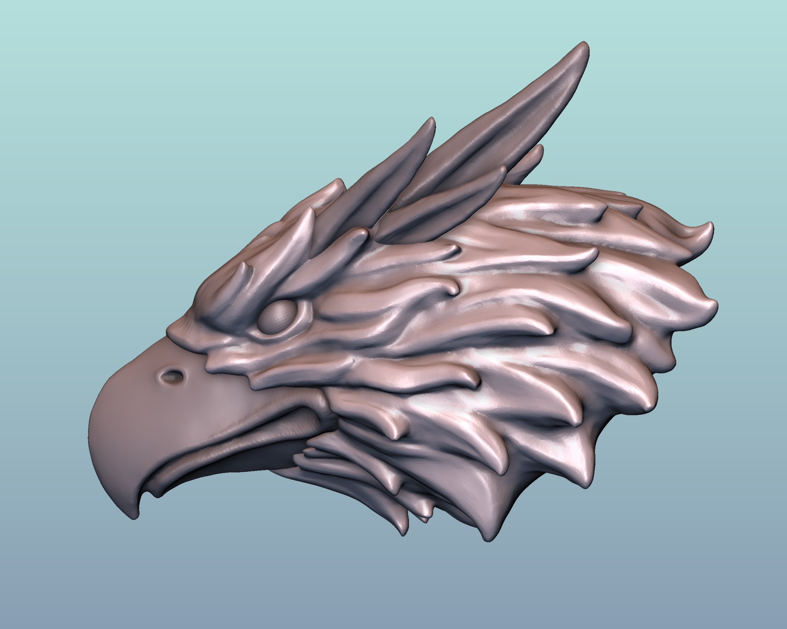 3D griffin head print ready - TurboSquid 1176090