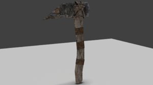 stone pickaxe 3D model