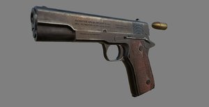pistol m1911 3D model