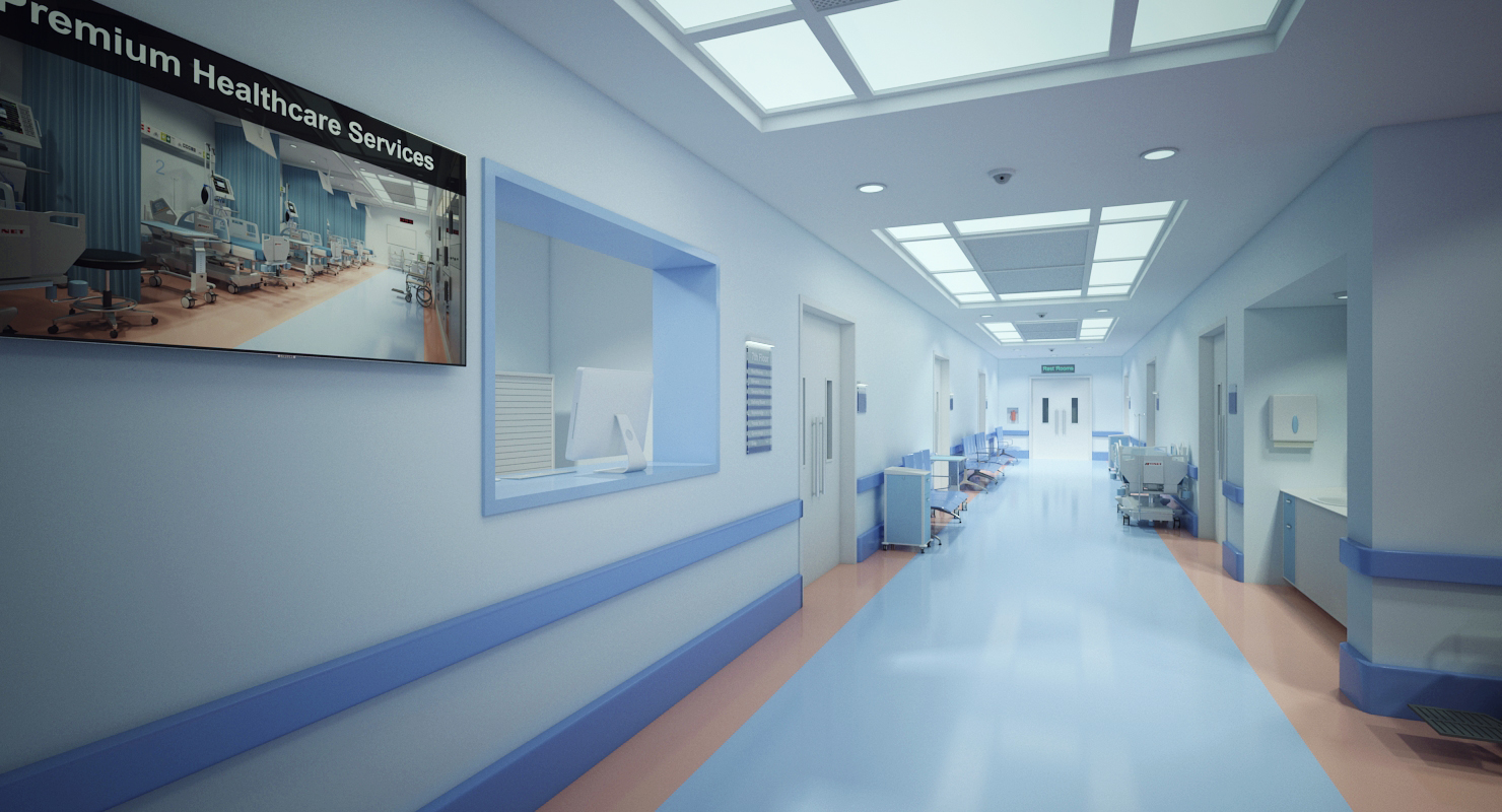 医院走廊3d模型