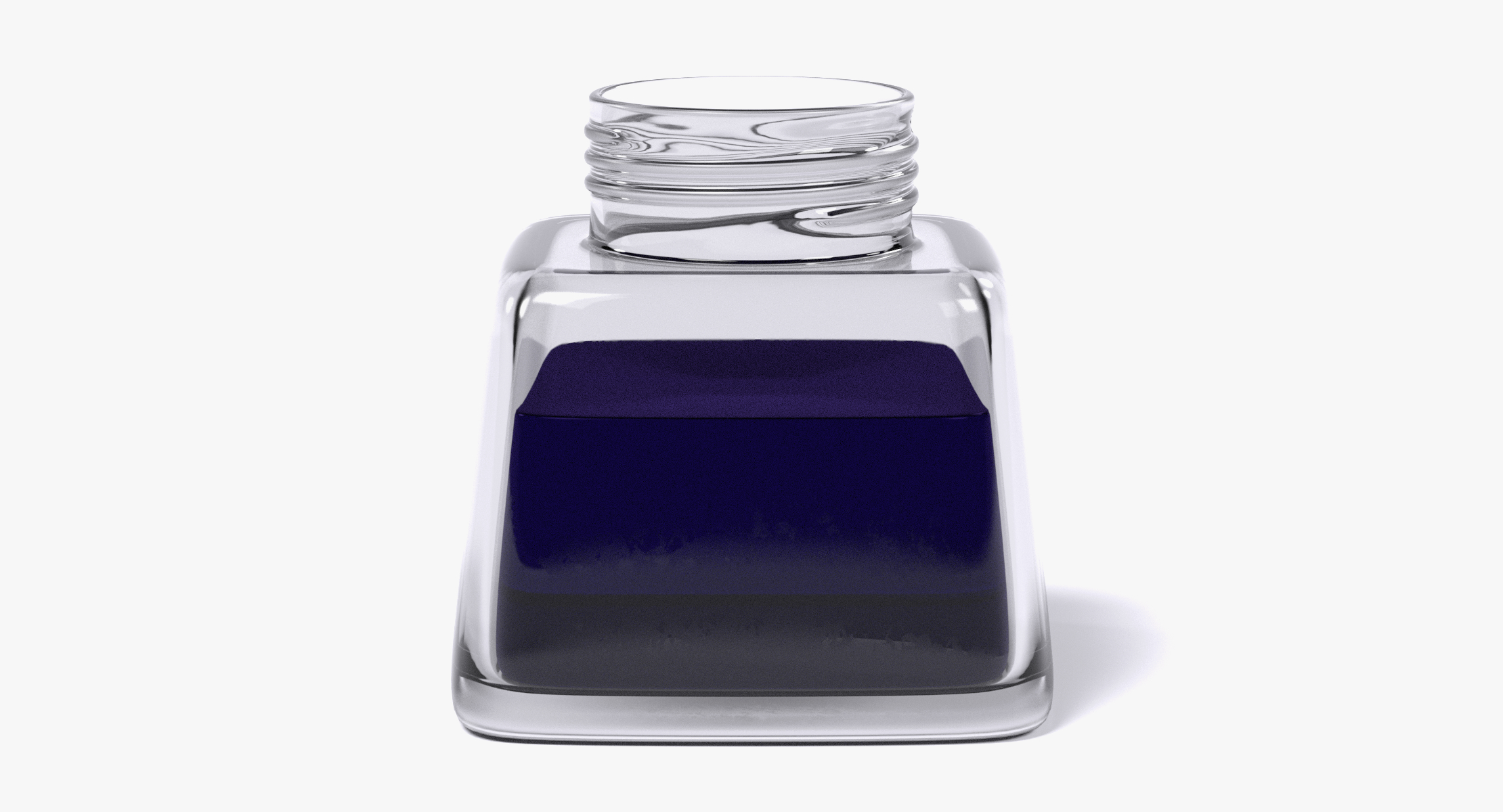 Ink pot inkpot model TurboSquid 1176361