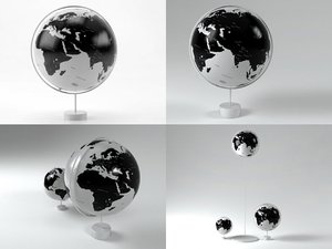 3D corona globes