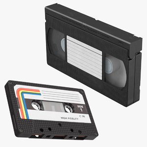 vhs cassette tape 3D model