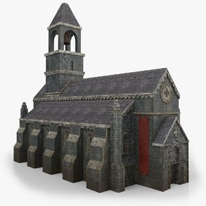 church interior 3D model