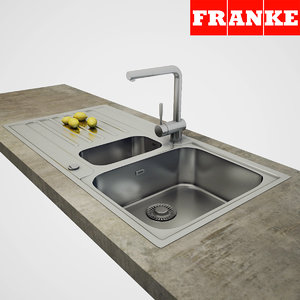 3D franke sink model