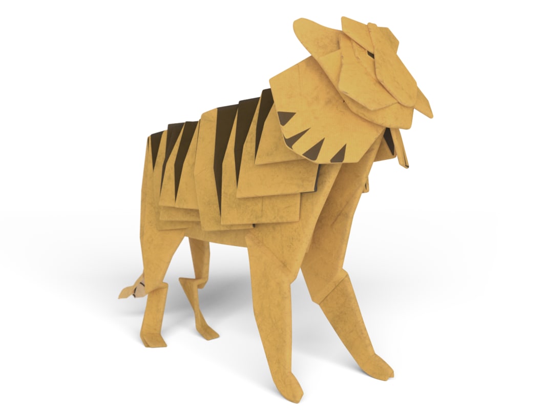 3d Origami Tiger Food Ideas