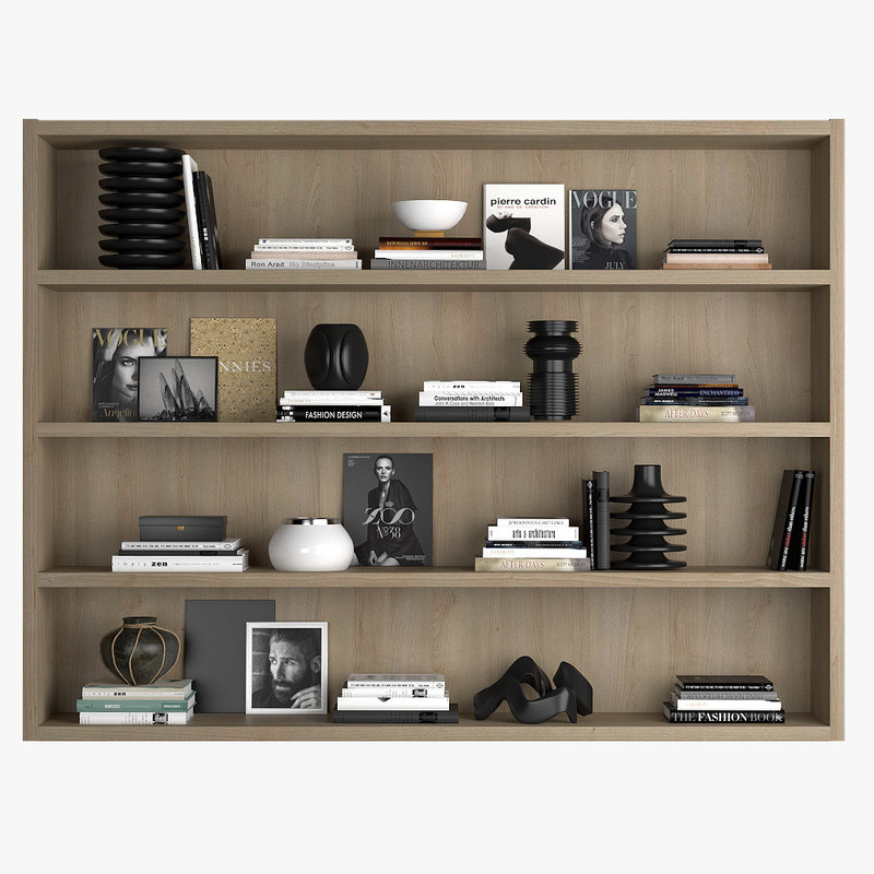 3D shelf decor model TurboSquid 1177360