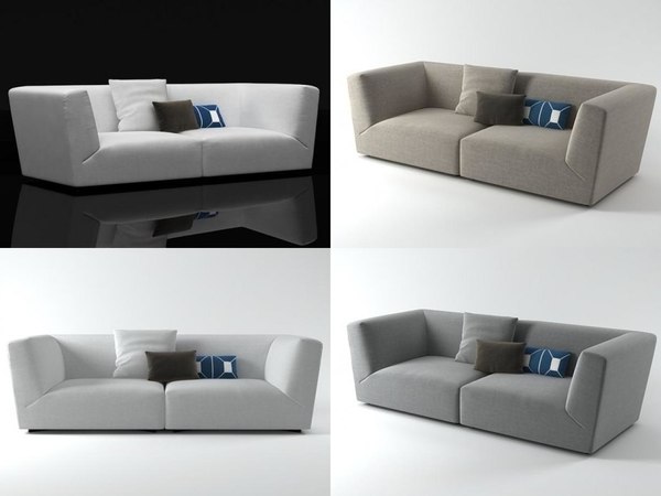 3d Soho High Arm Sofa Model Turbosquid 1177365 3d Soho High Arm Sofa Model, High Arm Sofa Bed