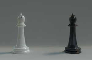 bishop chess piece 3D