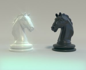 chess knight 3D
