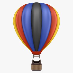 hot air balloon 03 3D