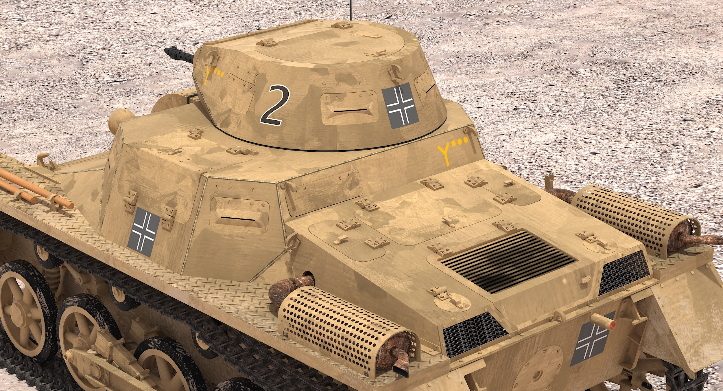 3d model panzerkampfwagen i ausf. a sd.kfz.101