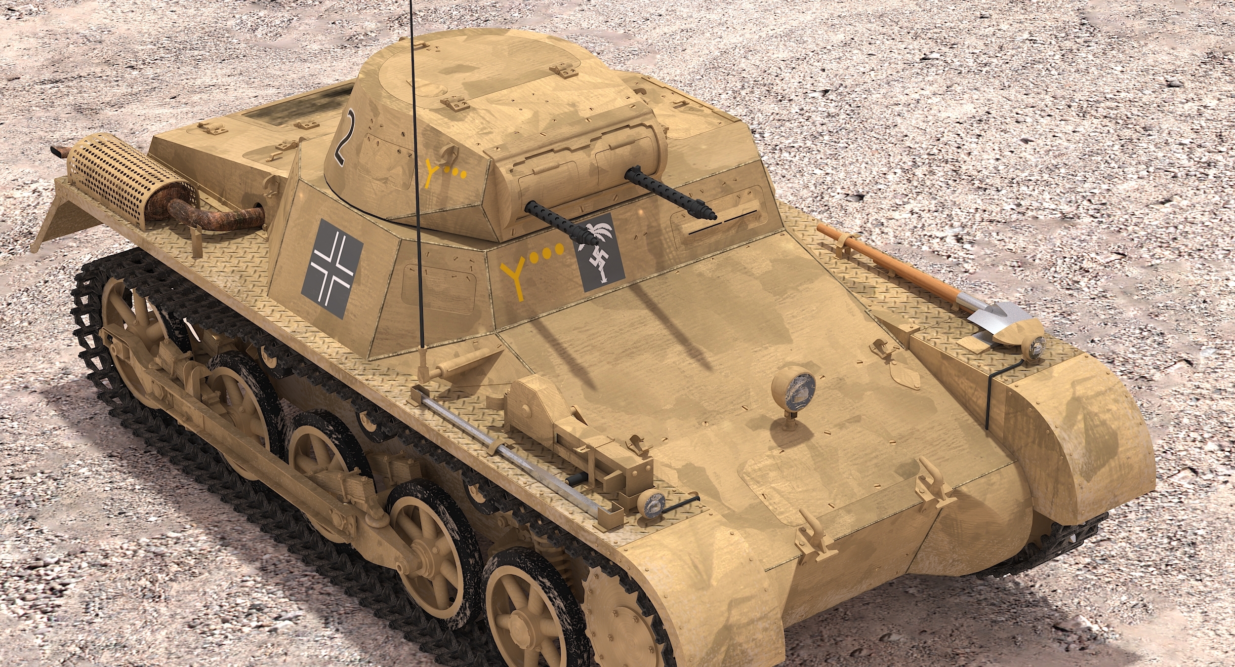 3d model panzerkampfwagen i ausf. a sd.kfz.101