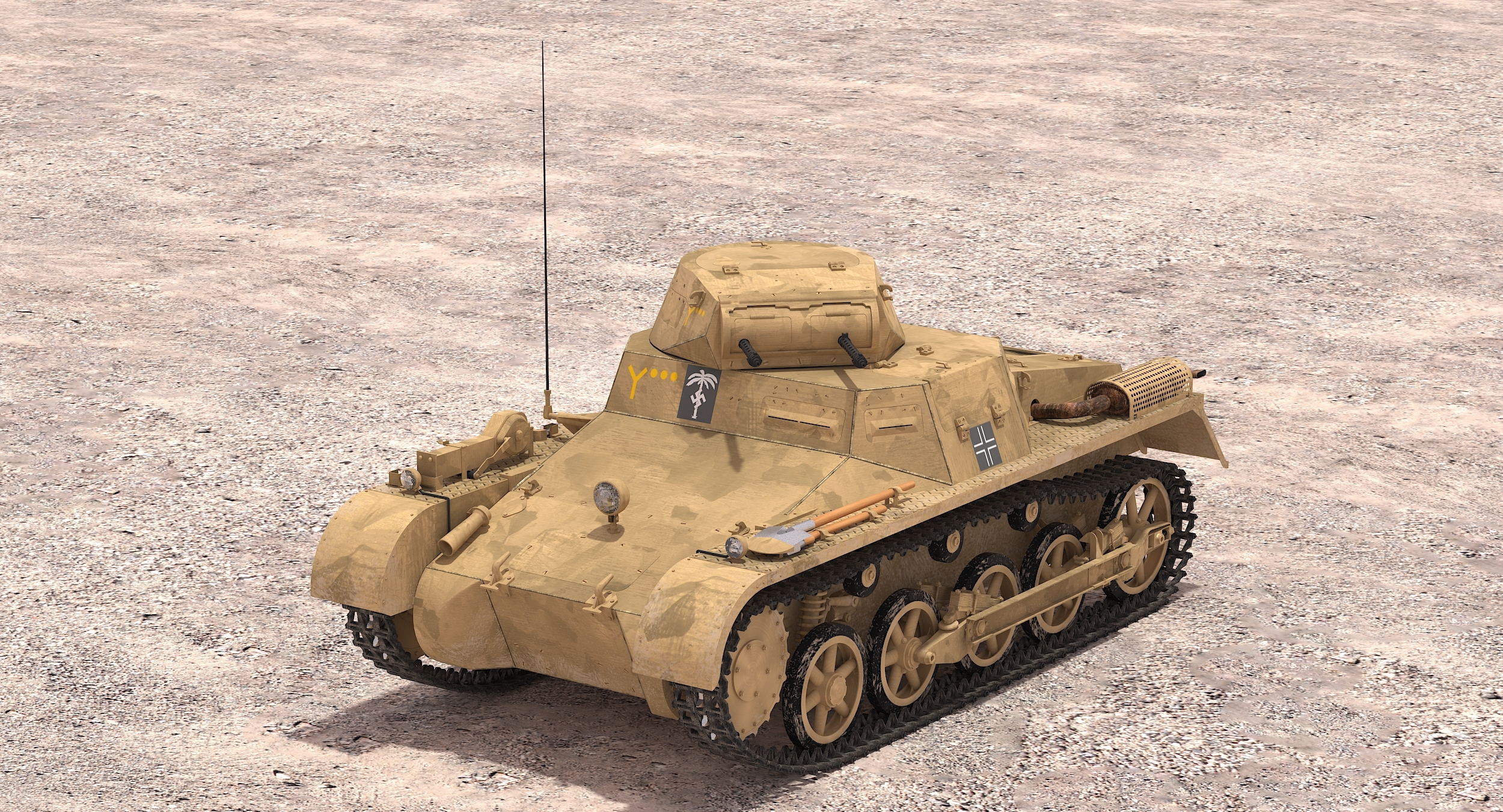 3d model panzerkampfwagen i ausf. a sd.kfz.101