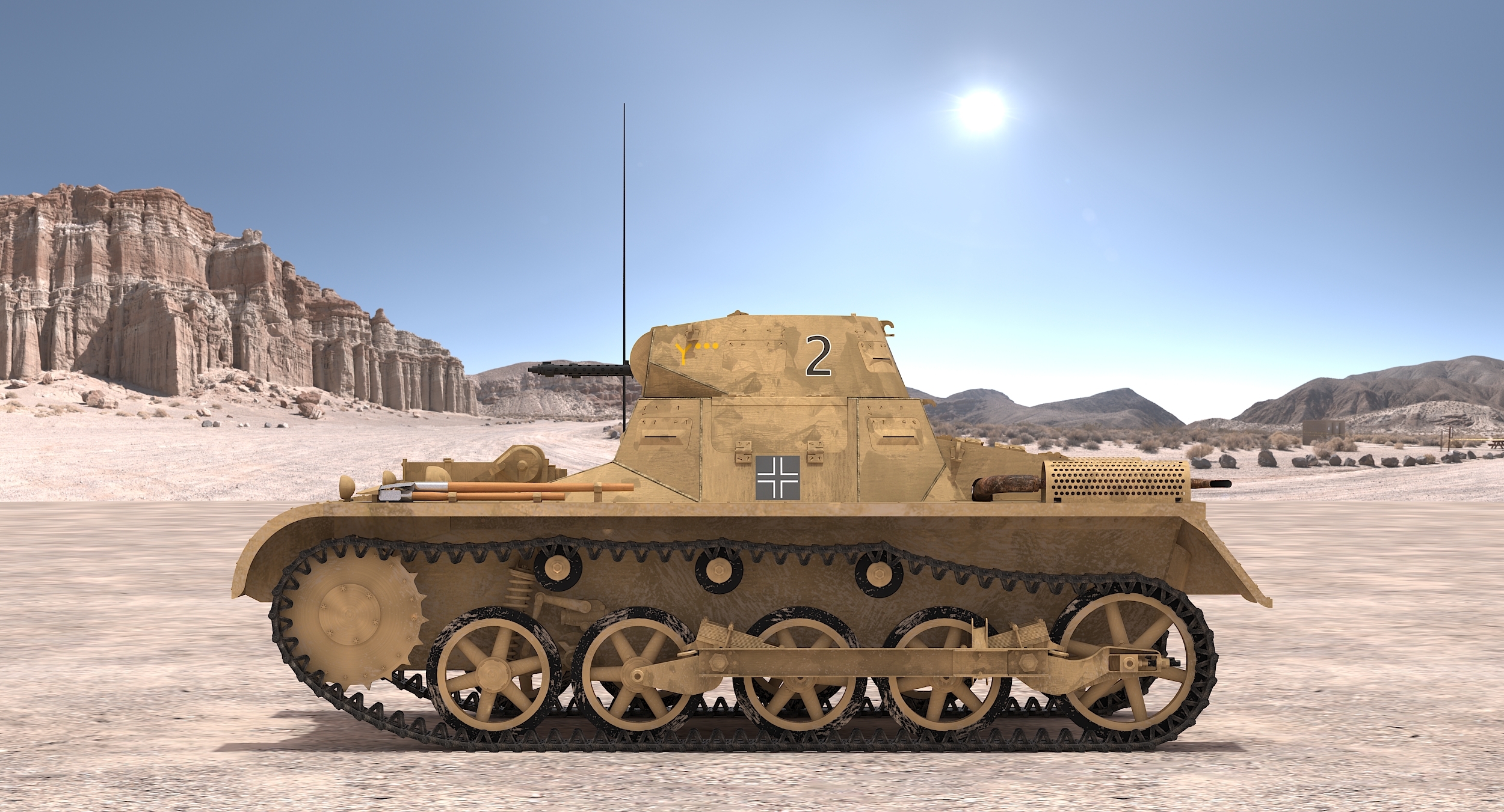 3d model panzerkampfwagen i ausf a sd.kfz.101