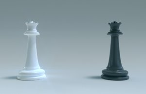 3D model chess queen