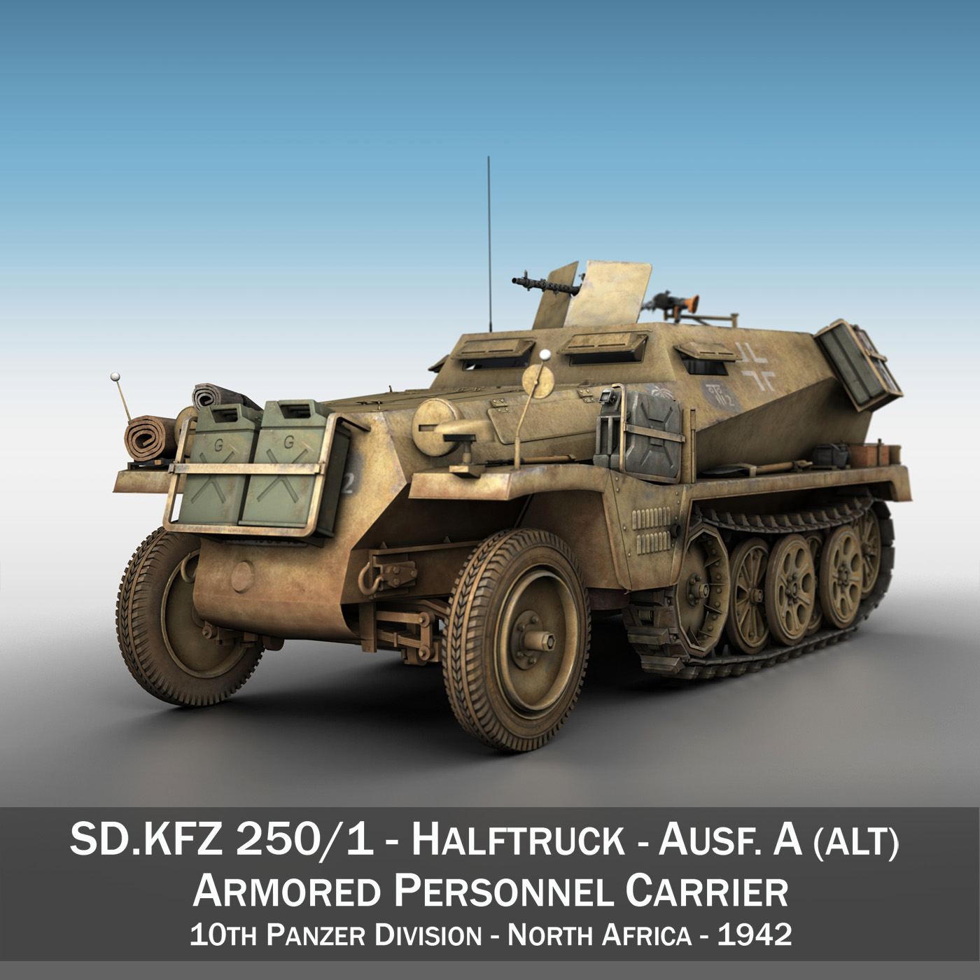 Sd kfz 250 1 model - TurboSquid 1177667