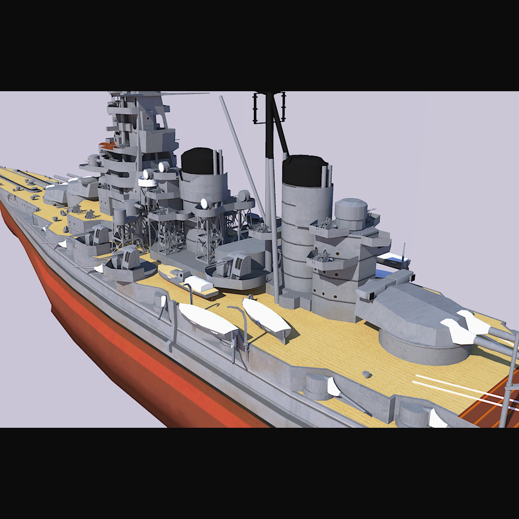 3D Model Ijn Haruna - TurboSquid 1177669