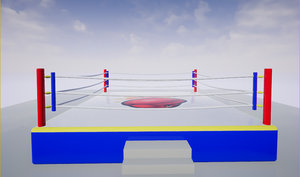boxing ring 3D