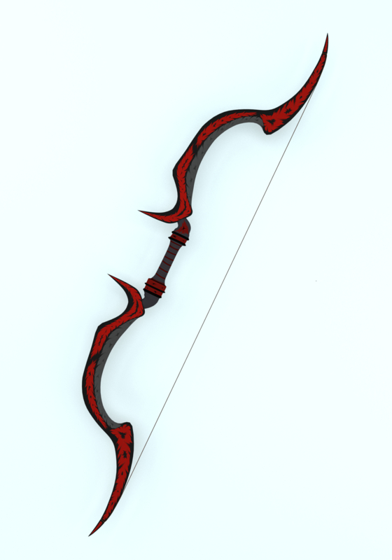 Fantasy bow 3D model - TurboSquid 1177792