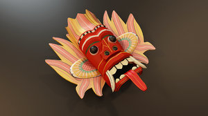 sri lankan traditional devil 3D model