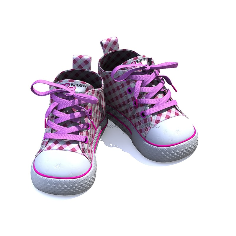 3D baby shoe model - TurboSquid 1177803