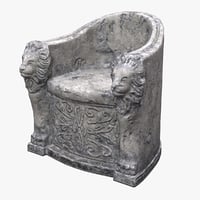 Chair Stone 3d Models For Download Turbosquid