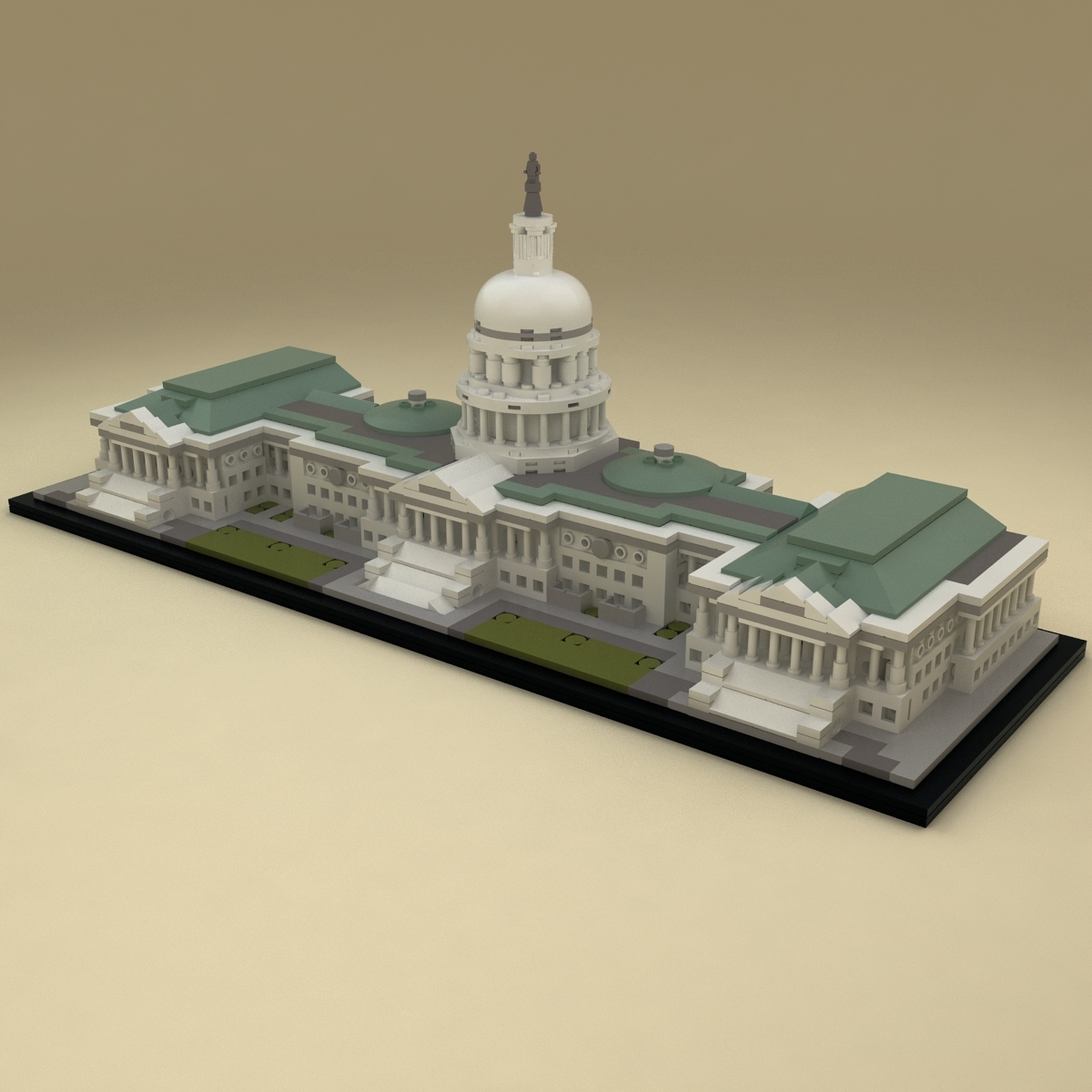 Lego united states capitol building model - TurboSquid 1177839