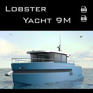 lobster yacht 3D model