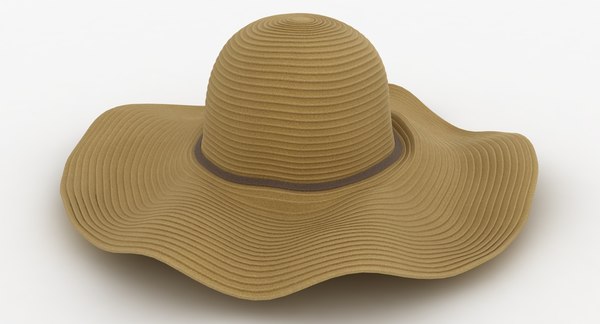 brown floppy hat