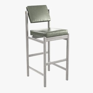 3D basic pivot bar stool model