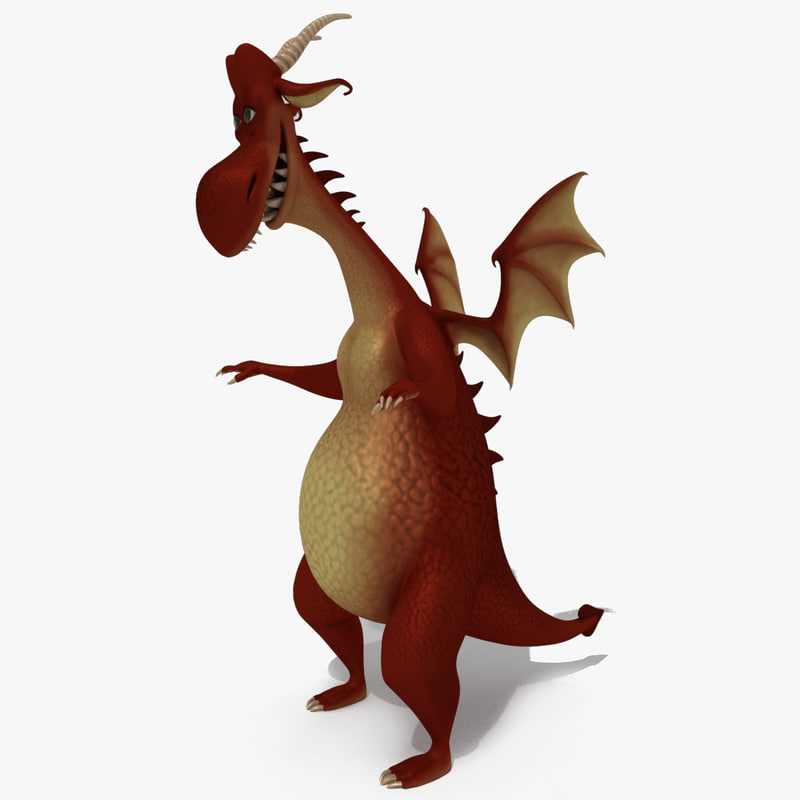 3d Model Dragon Cartoon Turbosquid 1178170