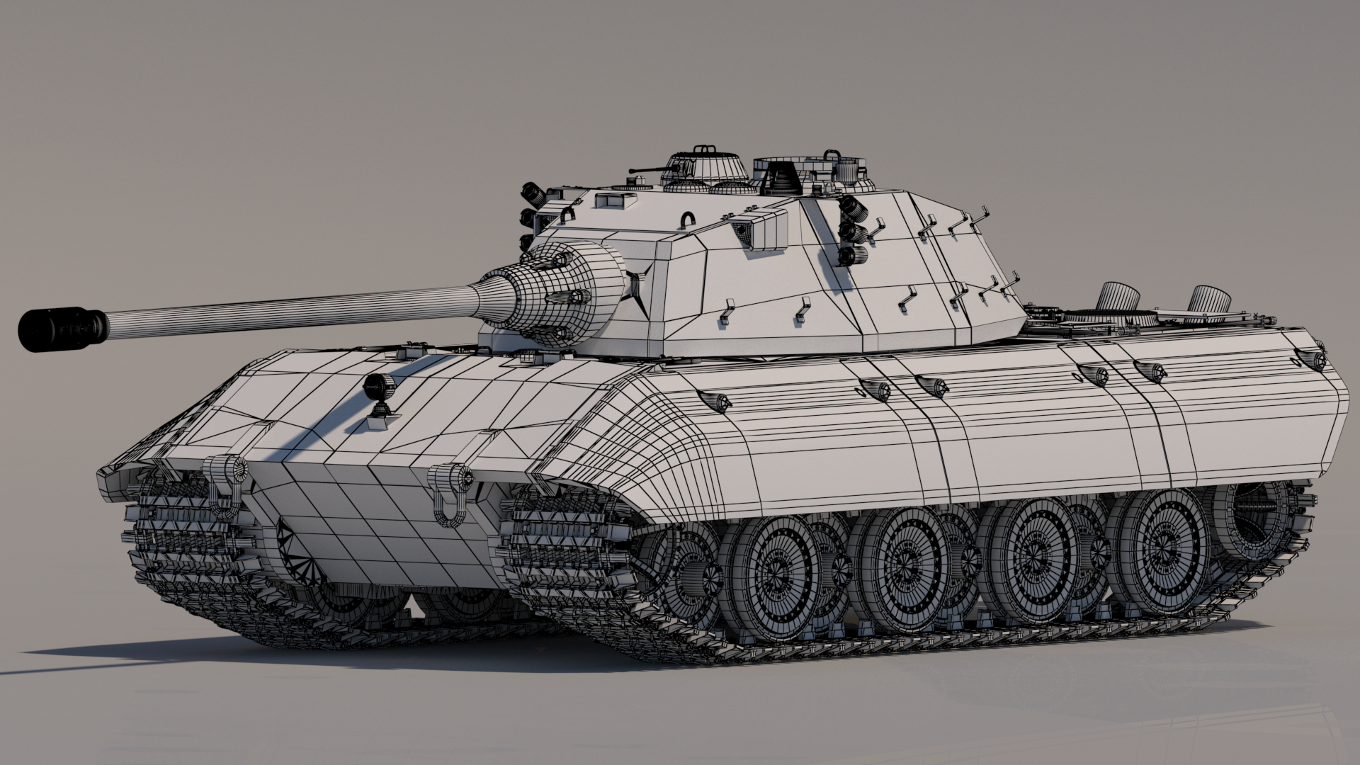 E-100 tank 3D model - TurboSquid 1178203