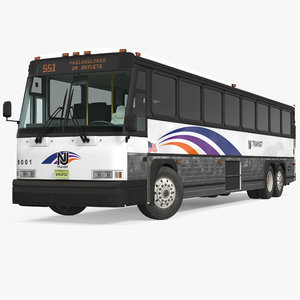 intercity bus mci d4500 3D
