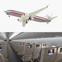 Boeing 737-800 with Interior American Airlines