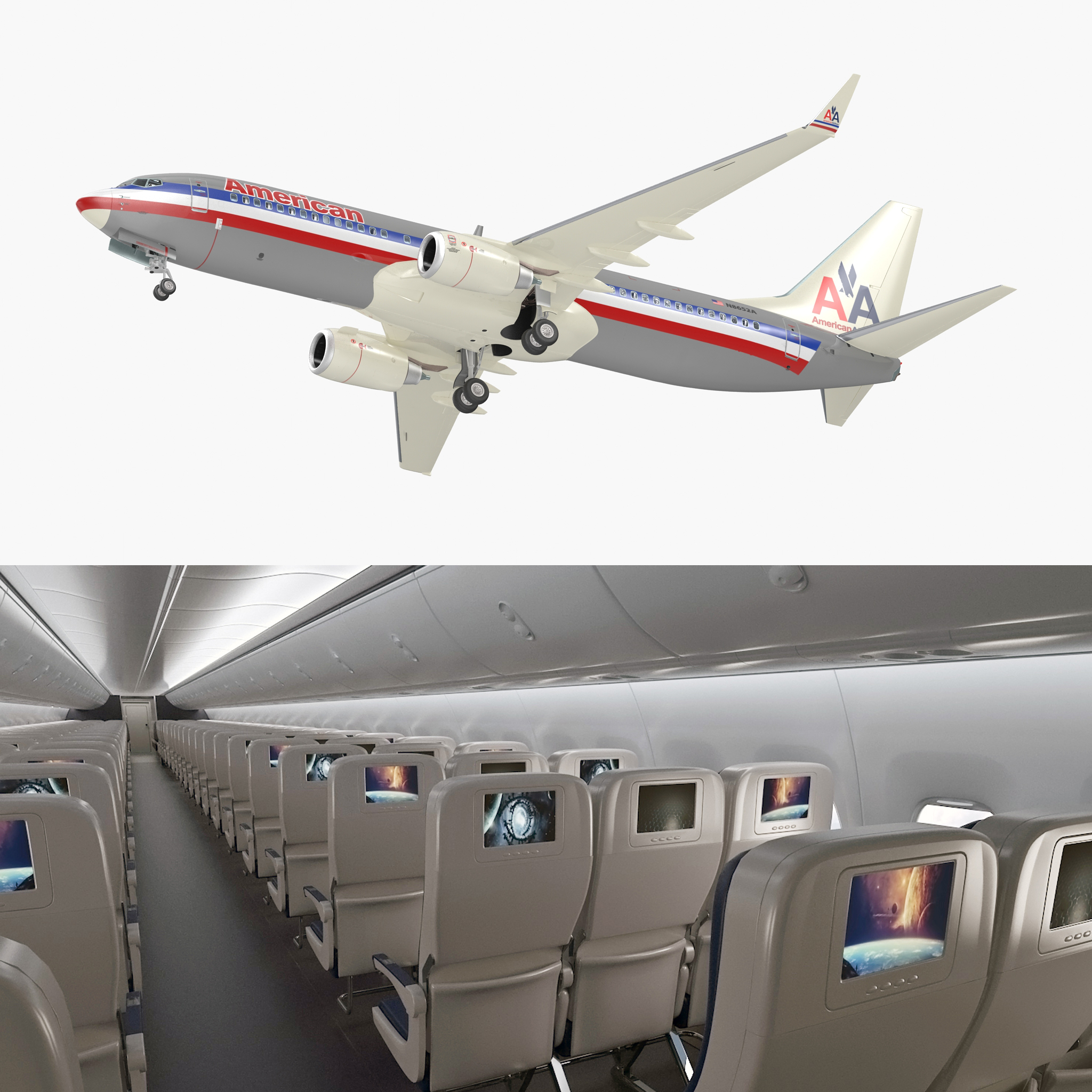 Boeing 737 800 Mit Interior American Airlines