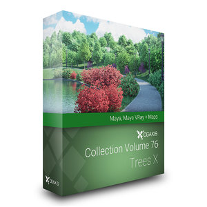 3D volume 76 trees x model