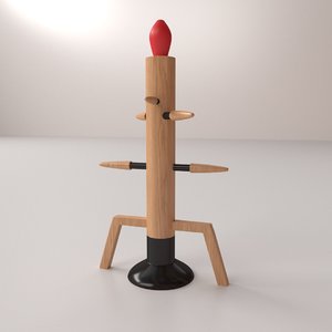 wooden v2 3D model