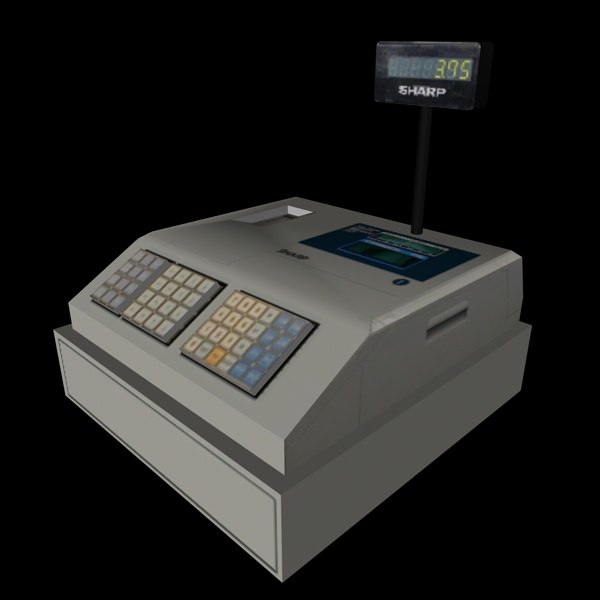 Register machine model - TurboSquid 1178330