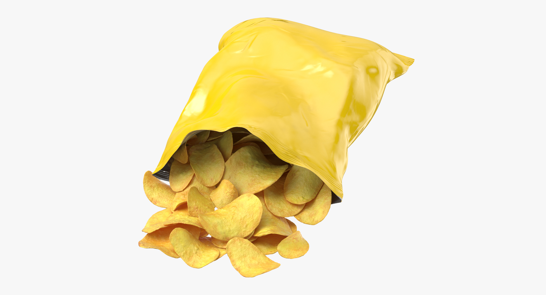 Potato Chips Bag Open