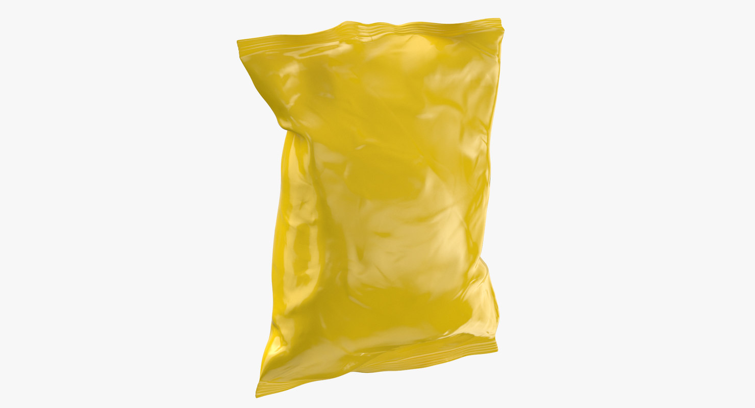 Potato chips bag closed 3D model TurboSquid 1178376