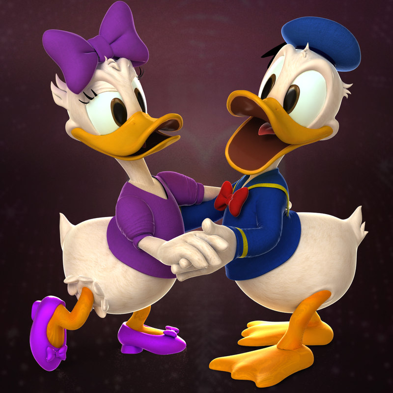 3D donald daisy duck TurboSquid 1178401