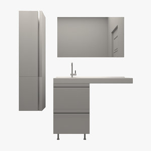 3D washbasin lotos model