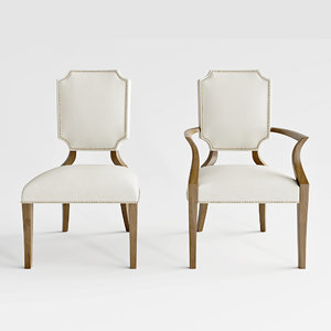 3D model bernhard soho luxe arm chair
