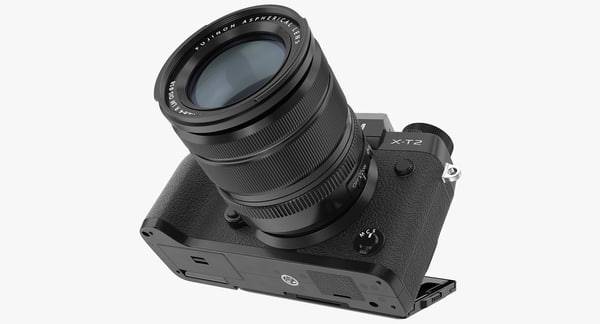 Digitalkamera Fuji X T2 Manipuliert 3d Modell Turbosquid